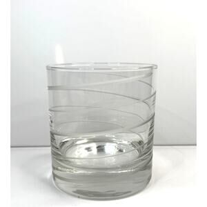 Vintage Mikasa "CHEERS" Double Old Fashioned "Spiral" Blown Glass 16 oz.
